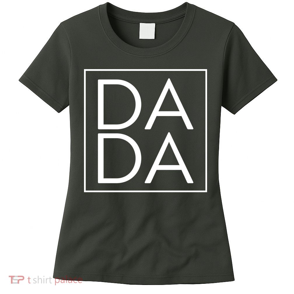 Dada Boxed Retro Fathers Day Womens T-Shirt