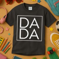 Dada Boxed Retro Fathers Day Kids T-Shirt