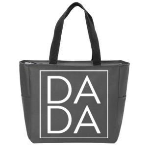 Dada Boxed Retro Fathers Day Zip Tote Bag