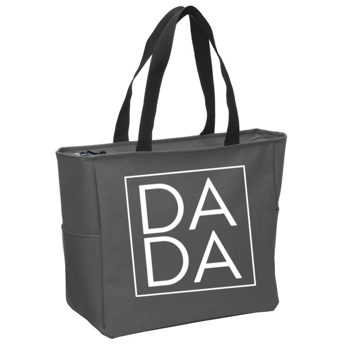 Dada Boxed Retro Fathers Day Zip Tote Bag