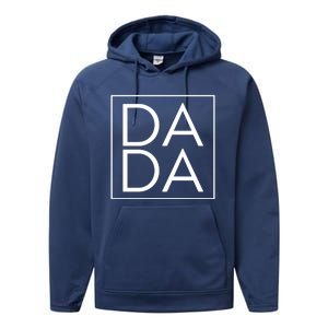 Dada Boxed Retro Fathers Day Performance Fleece Hoodie