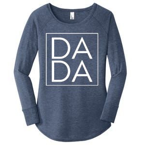 Dada Boxed Retro Fathers Day Women's Perfect Tri Tunic Long Sleeve Shirt