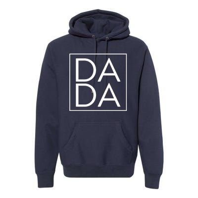 Dada Boxed Retro Fathers Day Premium Hoodie