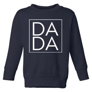 Dada Boxed Retro Fathers Day Toddler Sweatshirt