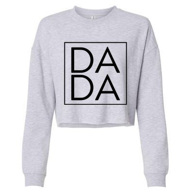 Dada Boxed Retro Fathers Day Cropped Pullover Crew