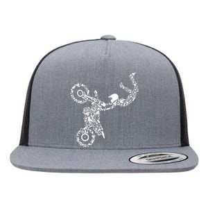 Dirt Bike Rider Motocross Enduro Dirt Biking Flat Bill Trucker Hat