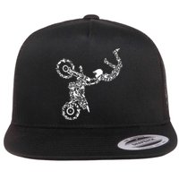 Dirt Bike Rider Motocross Enduro Dirt Biking Flat Bill Trucker Hat