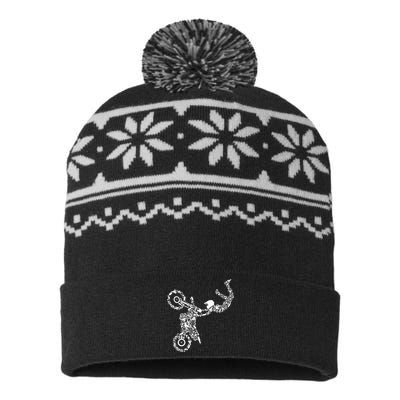 Dirt Bike Rider Motocross Enduro Dirt Biking USA-Made Snowflake Beanie