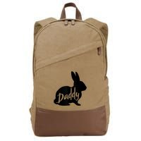 Daddy Bunny Rabbit Father Dad Easter Cotton Canvas Backpack