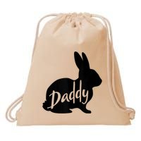 Daddy Bunny Rabbit Father Dad Easter Drawstring Bag