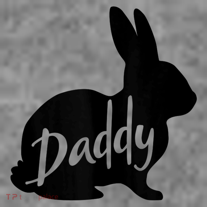 Daddy Bunny Rabbit Father Dad Easter 7-Panel Snapback Hat
