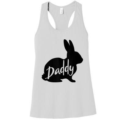 Daddy Bunny Rabbit Father Dad Easter Women's Racerback Tank