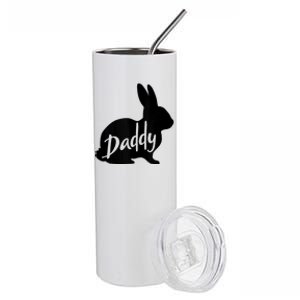 Daddy Bunny Rabbit Father Dad Easter Stainless Steel Tumbler