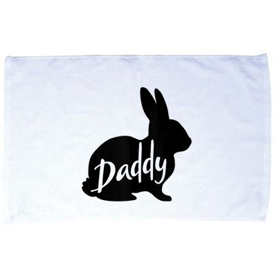 Daddy Bunny Rabbit Father Dad Easter Microfiber Hand Towel