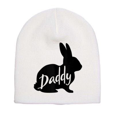 Daddy Bunny Rabbit Father Dad Easter Short Acrylic Beanie