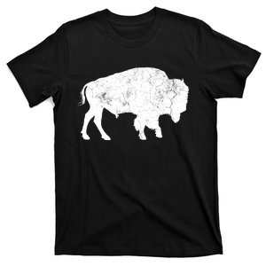 Distressed Buffalo Retro Bison Animal Lover T-Shirt