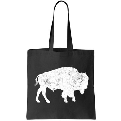 Distressed Buffalo Retro Bison Animal Lover Bag