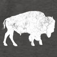Distressed Buffalo Retro Bison Animal Lover Vector Backpack