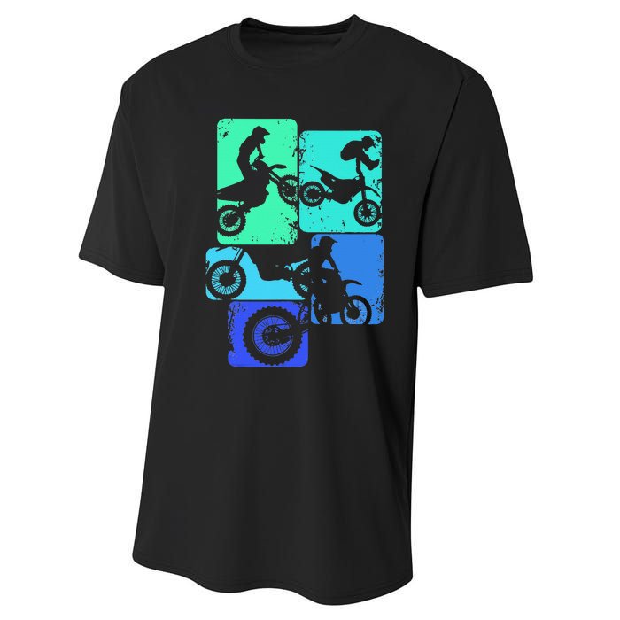 Dirt Bike Rider Motocross Enduro Dirt Biking Performance Sprint T-Shirt