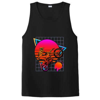Dirt Bike Retro 80s Style Vintage Motocross PosiCharge Competitor Tank