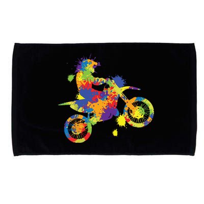 Dirt Bike Rider Motocross Dirt Biking Microfiber Hand Towel