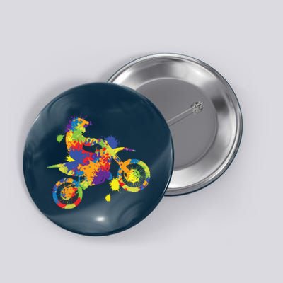 Dirt Bike Rider Motocross Dirt Biking Button