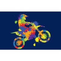 Dirt Bike Rider Motocross Dirt Biking Bumper Sticker