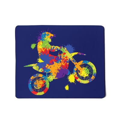 Dirt Bike Rider Motocross Dirt Biking Mousepad