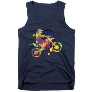 Dirt Bike Rider Motocross Dirt Biking Tank Top