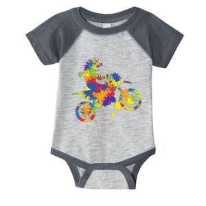 Dirt Bike Rider Motocross Dirt Biking Infant Baby Jersey Bodysuit