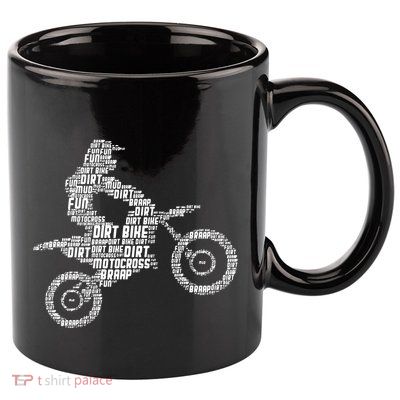 Dirt Bike Rider Motocross Dirt Biking 11oz C Handle Ceramic Mug
