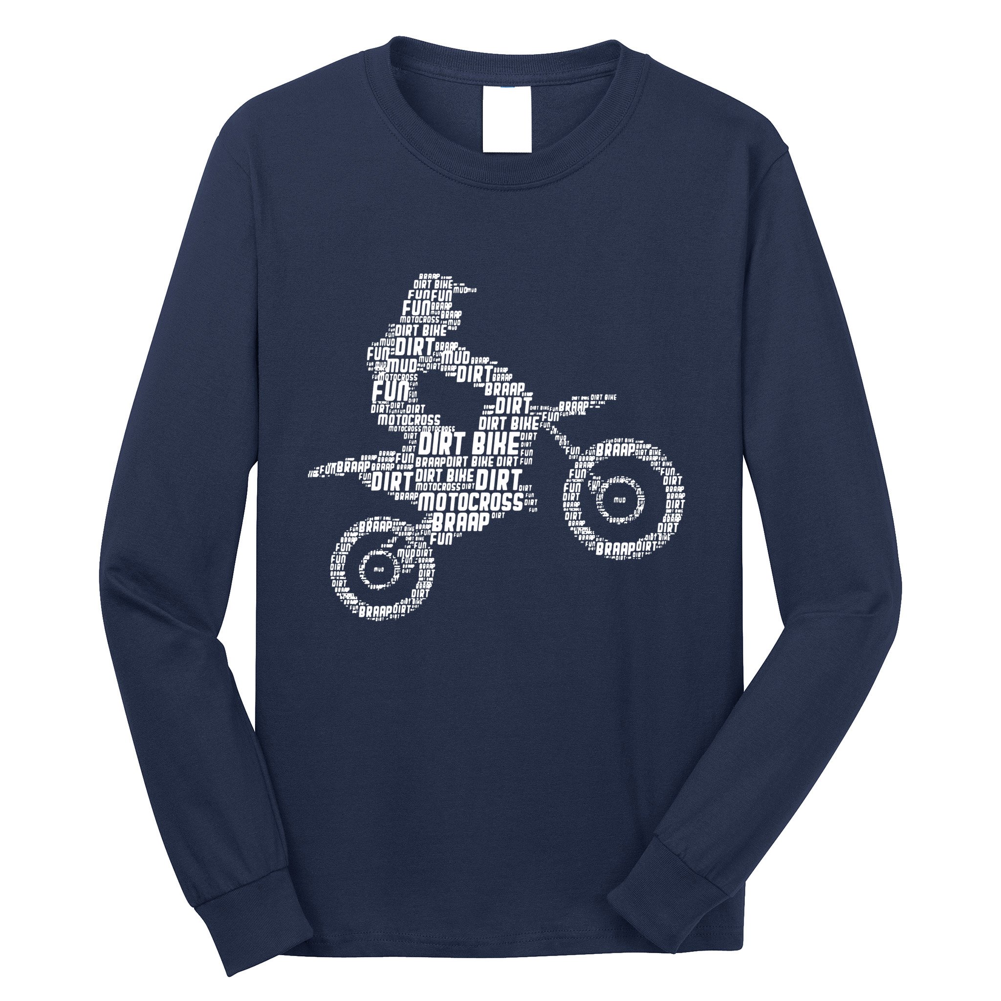 Dirt Bike Rider Motocross Dirt Biking Long Sleeve Shirt