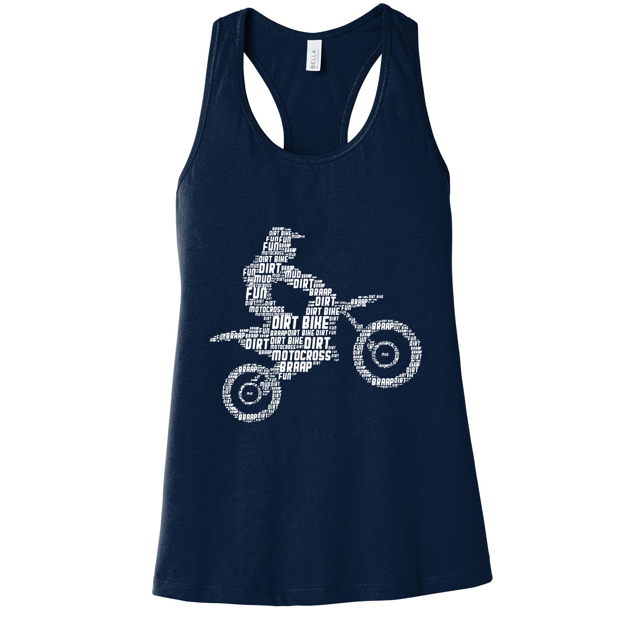 Dirt Bike Rider Motocross Dirt Biking Womens Tank Top