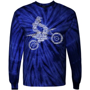 Dirt Bike Rider Motocross Dirt Biking Tie-Dye Long Sleeve Shirt