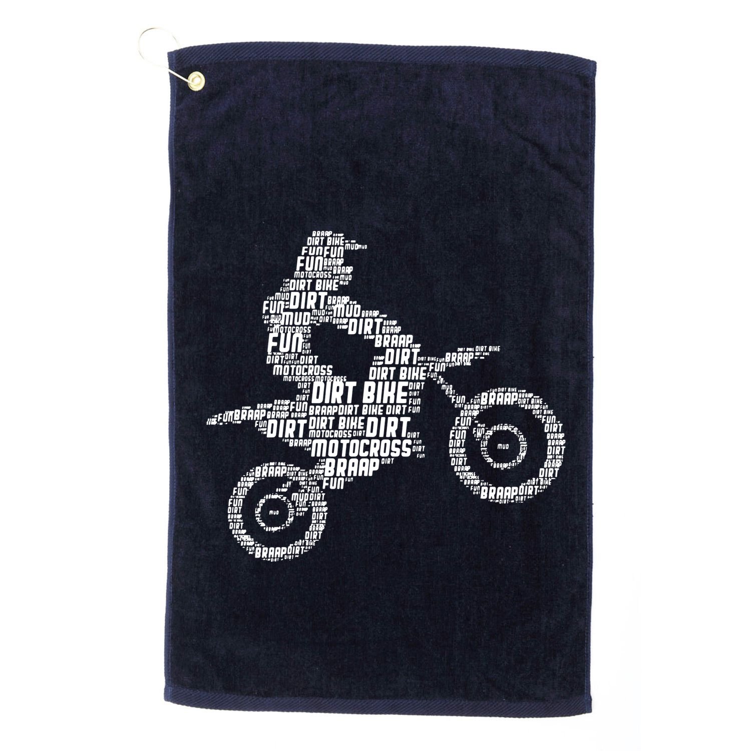 Dirt Bike Rider Motocross Dirt Biking Golf Towel