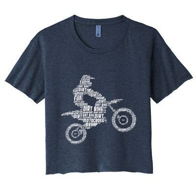 Dirt Bike Rider Motocross Dirt Biking Crop Top