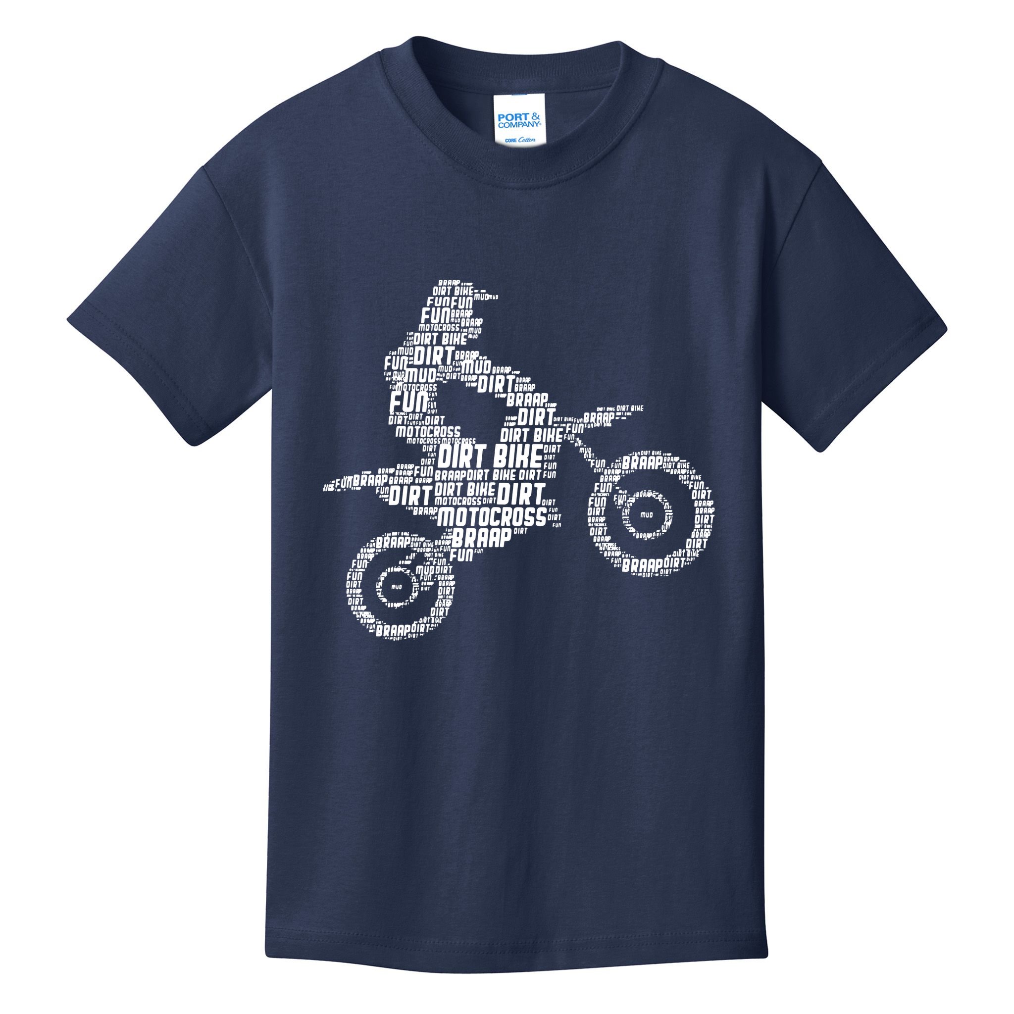 Dirt Bike Rider Motocross Dirt Biking Kids T-Shirt