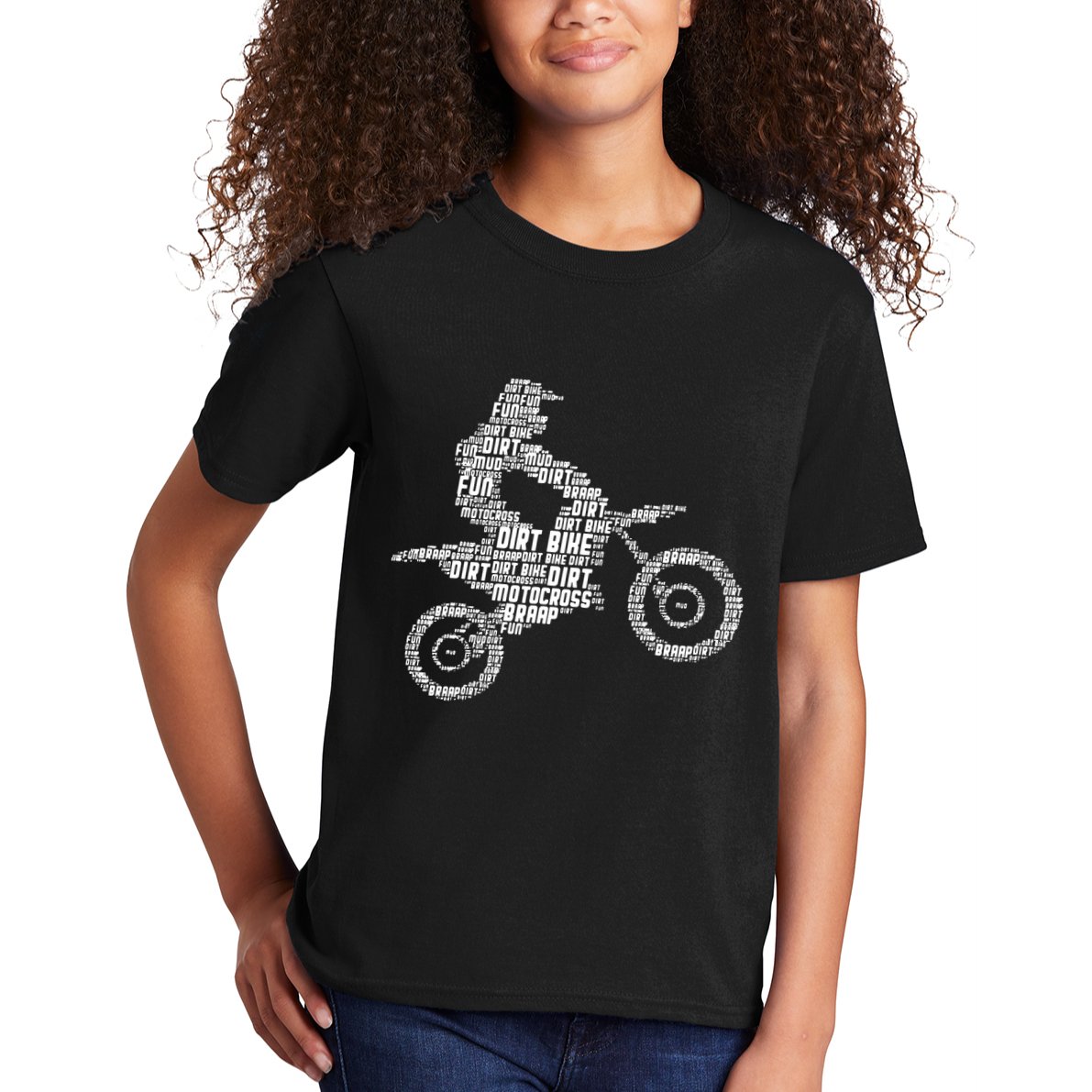 Dirt Bike Rider Motocross Dirt Biking Kids T-Shirt