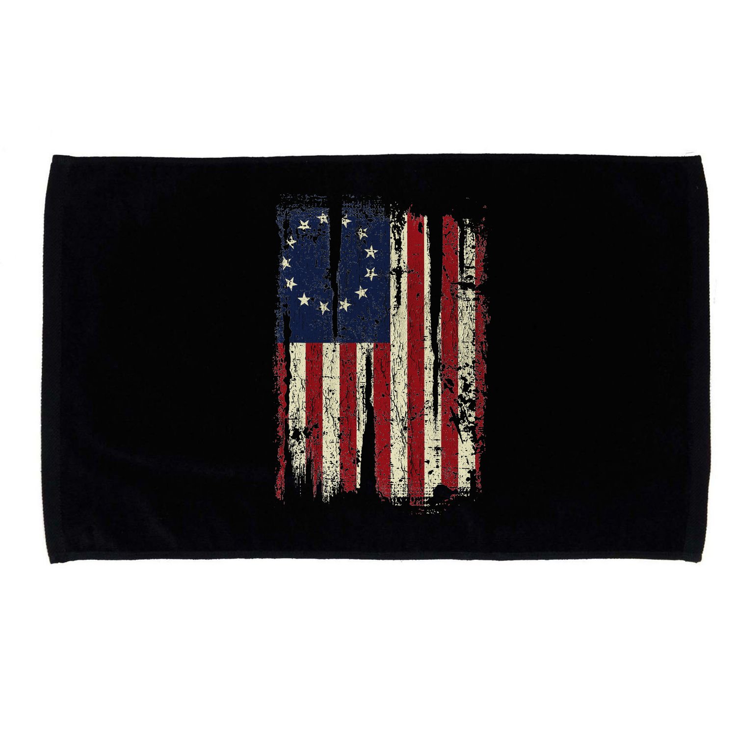 Distressed Betsy Ross American Flag 13 Star Colonies Patriot Microfiber Hand Towel