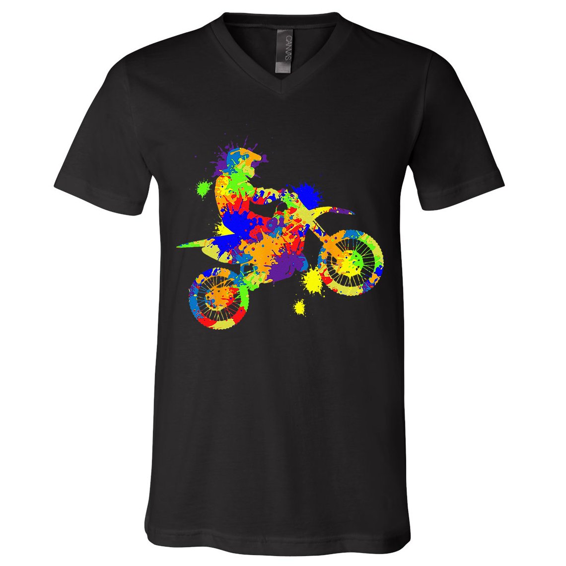Dirt Bike Rider Motocross Enduro Dirt Biking V-Neck T-Shirt