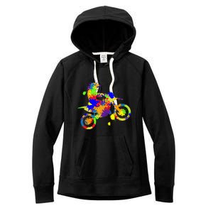 Dirt Bike Rider Motocross Enduro Dirt Biking Women's Fleece Hoodie