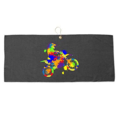 Dirt Bike Rider Motocross Enduro Dirt Biking Large Microfiber Waffle Golf Towel