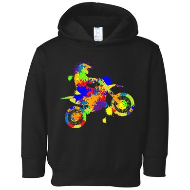 Dirt Bike Rider Motocross Enduro Dirt Biking Toddler Hoodie