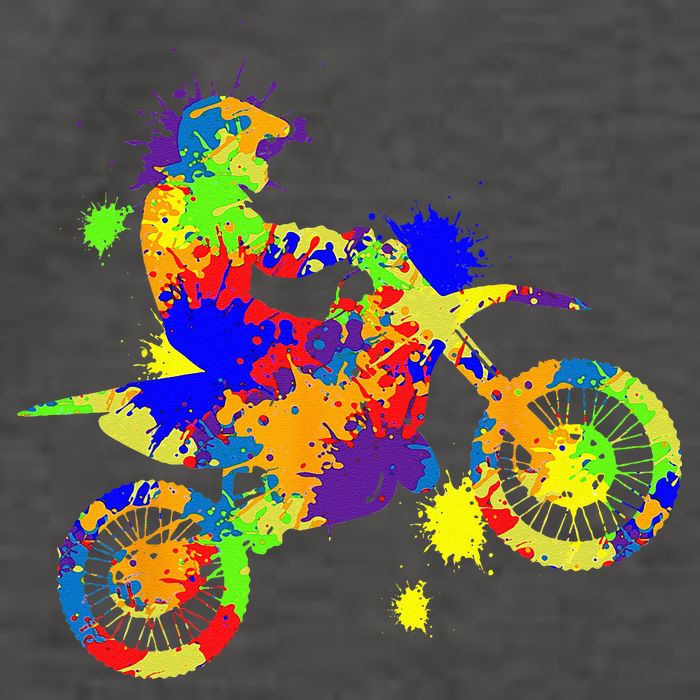 Dirt Bike Rider Motocross Enduro Dirt Biking Vector Backpack