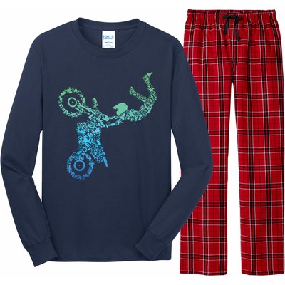 Dirt Bike Rider Motocross Dirt Biking Long Sleeve Pajama Set