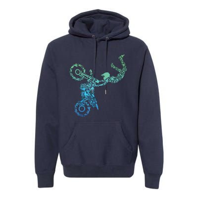 Dirt Bike Rider Motocross Dirt Biking Premium Hoodie