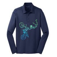 Dirt Bike Rider Motocross Dirt Biking Silk Touch Performance Long Sleeve Polo