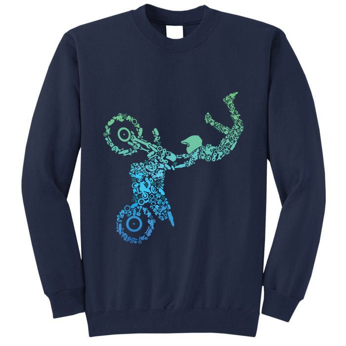 Dirt Bike Rider Motocross Dirt Biking Tall Sweatshirt