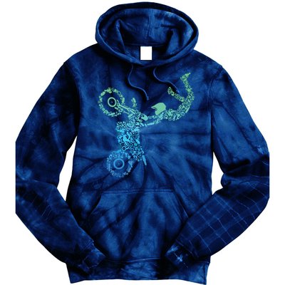 Dirt Bike Rider Motocross Dirt Biking Tie Dye Hoodie