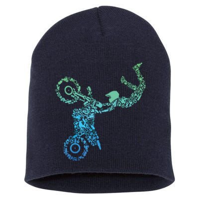 Dirt Bike Rider Motocross Dirt Biking Short Acrylic Beanie